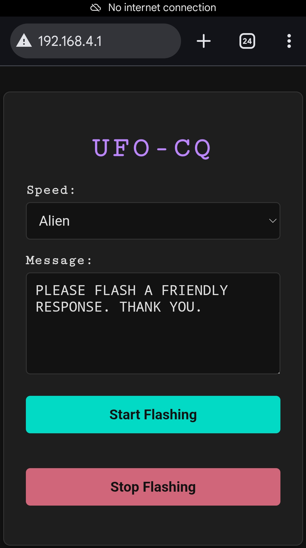 UFO-CQ Mobile Interface